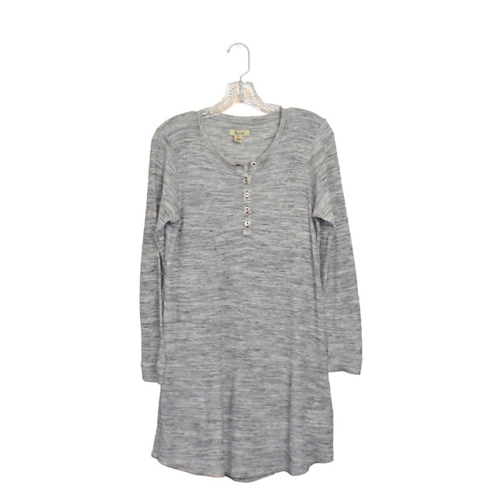 Madewell Waffle Knit Sleep Dress Gray Size S